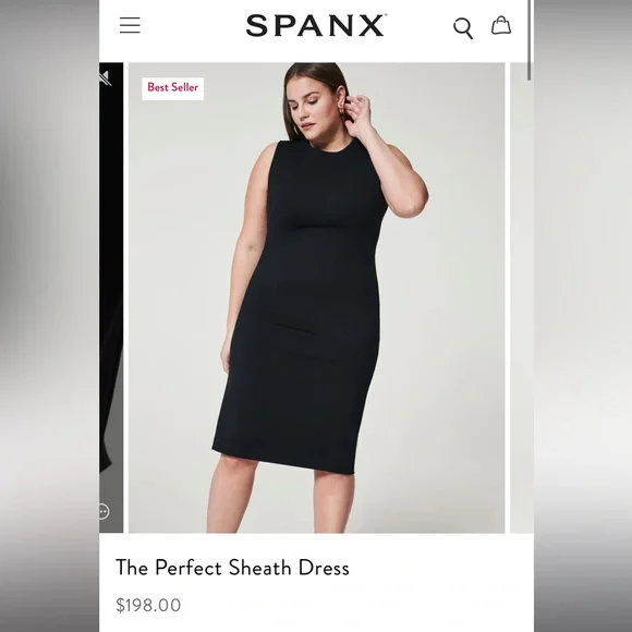 slim fit dress slacks SPANX: AirEssentials Midi Wrap Dress